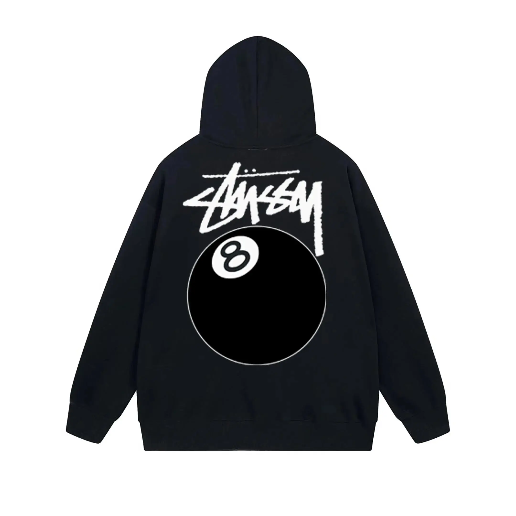 Stussy 8-Ball Hoodie - Black | Streetwear Fashion — foto 6 de 6