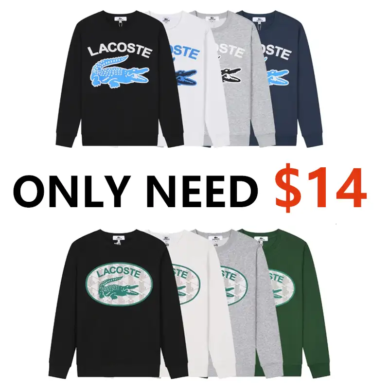 Lacoste Crocodile Logo Sweatshirt [15 styles]