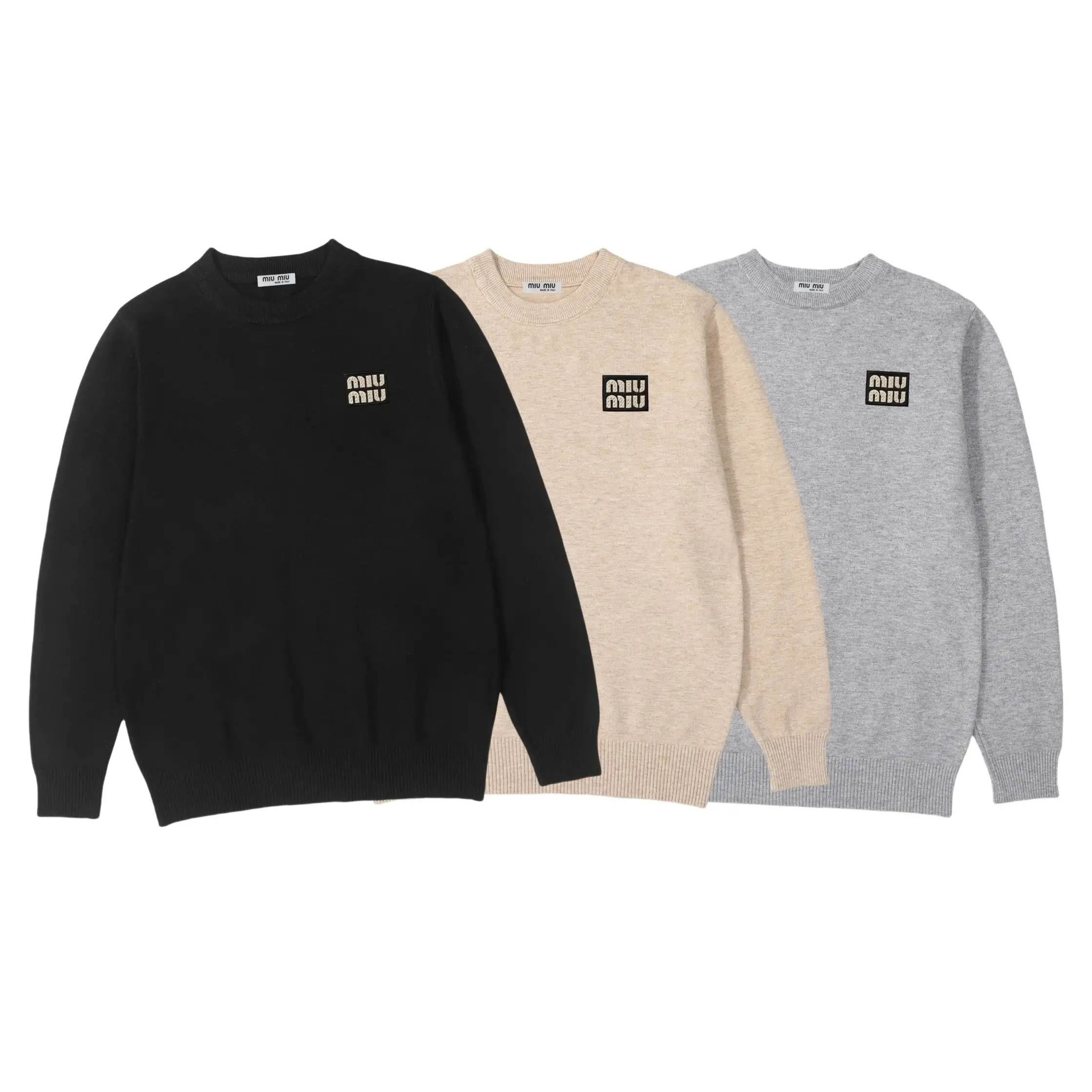 Miu Miu Logo Knit Sweater [10 styles]