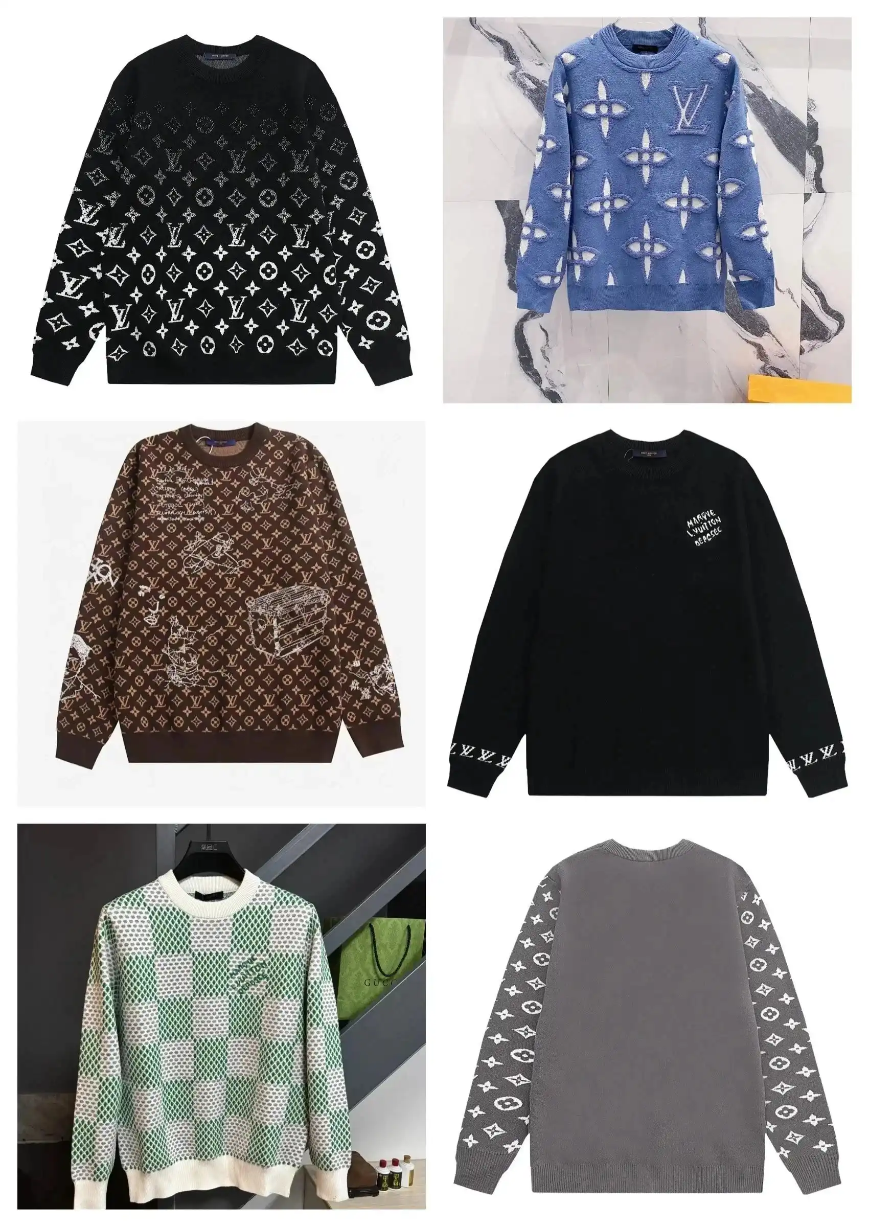 Louis Vuitton Monogram / Damier / Graphic Knit Sweaters [40 styles]