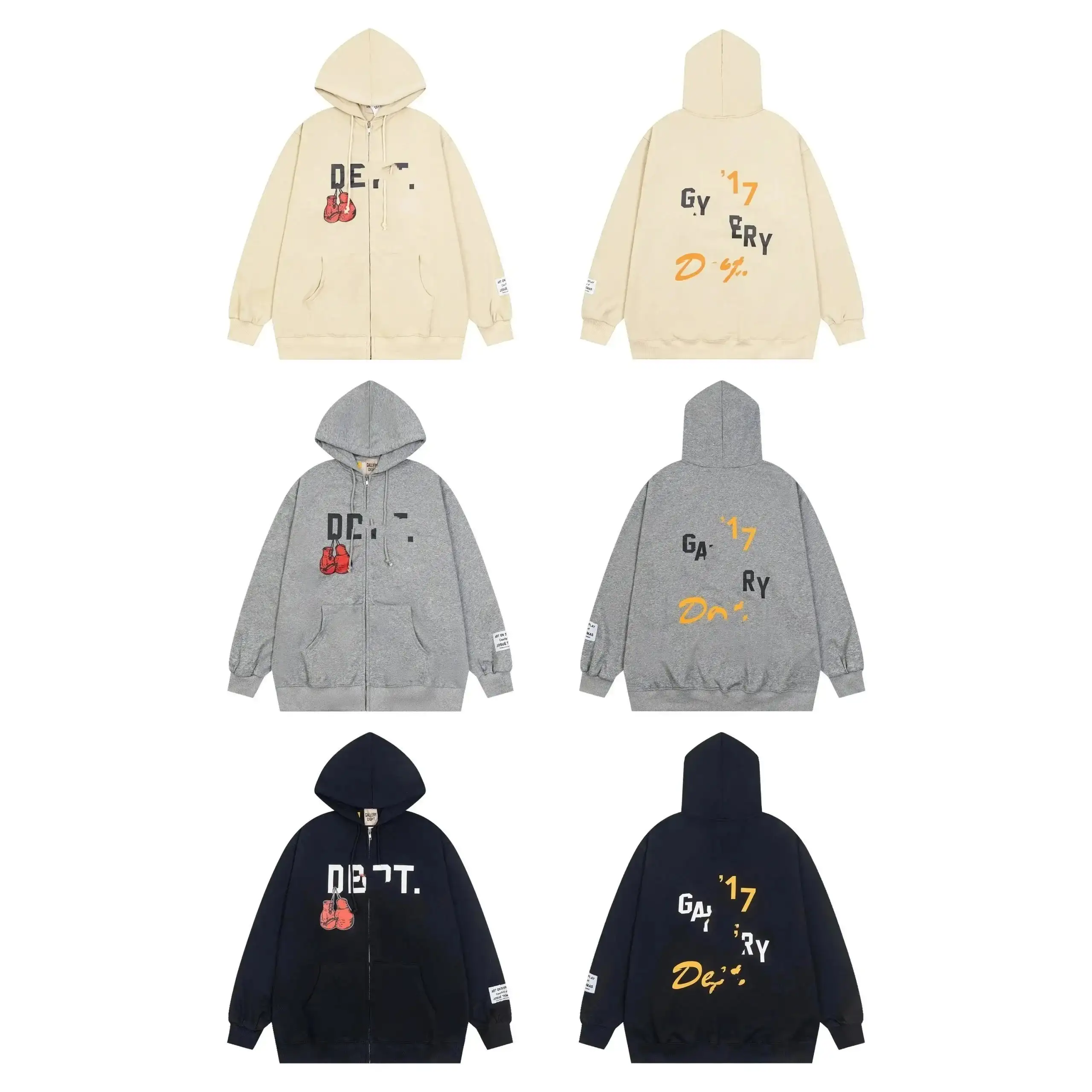 Gallery Dept Boxing Gloves Zip-Up Hoodies [31 styles]