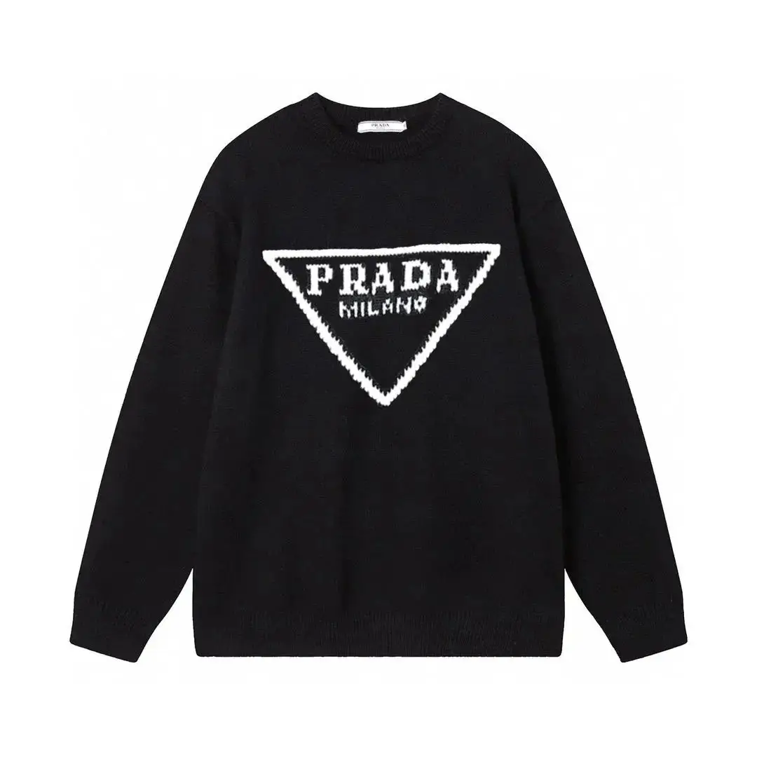 Loewe Anagram / Fendi Crest / Dior Oblique / Prada Triangle / Gucci GG Knit Round Neck Warm Sweaters — foto 4 de 6