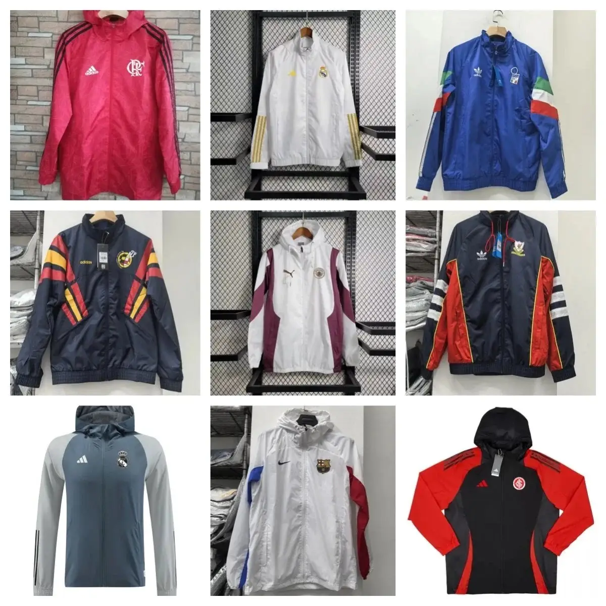 Football Windbreaker [Multiple Teams & Brands Including Adidas]