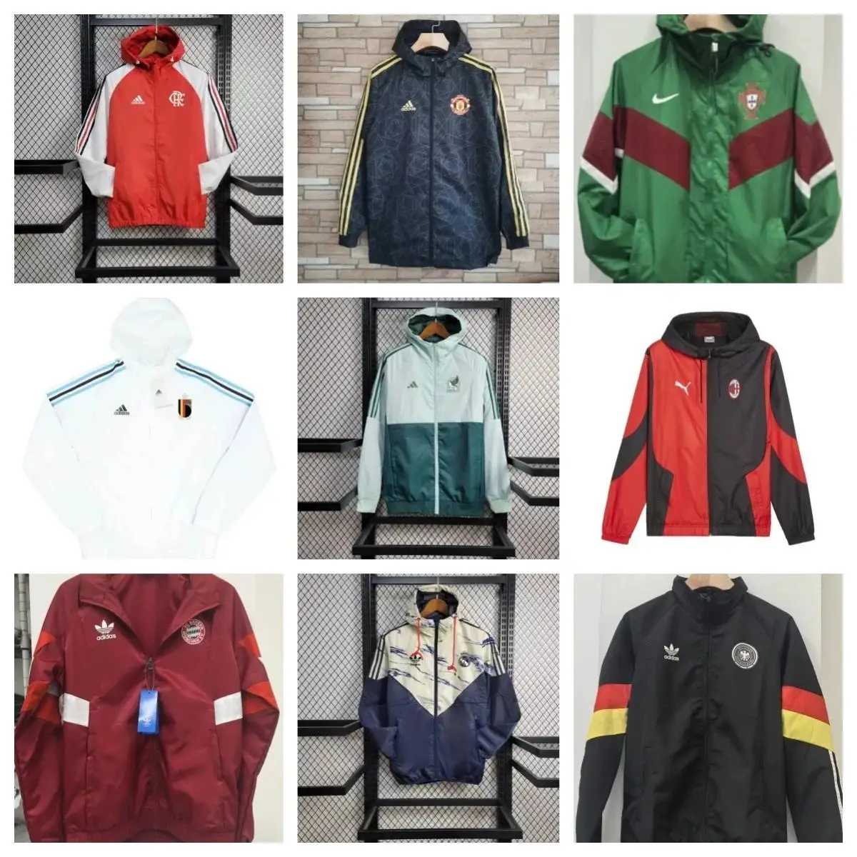 Football Windbreaker [Multiple Teams & Brands Including Adidas] — foto 4 de 6