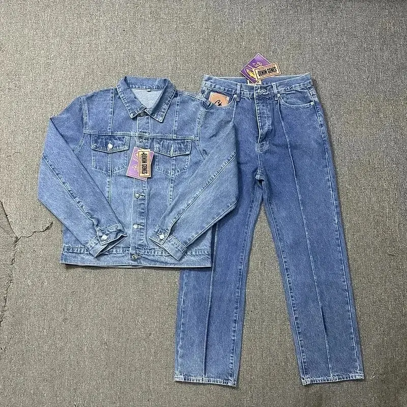 Corteiz Denim Jacket and Jeans Set