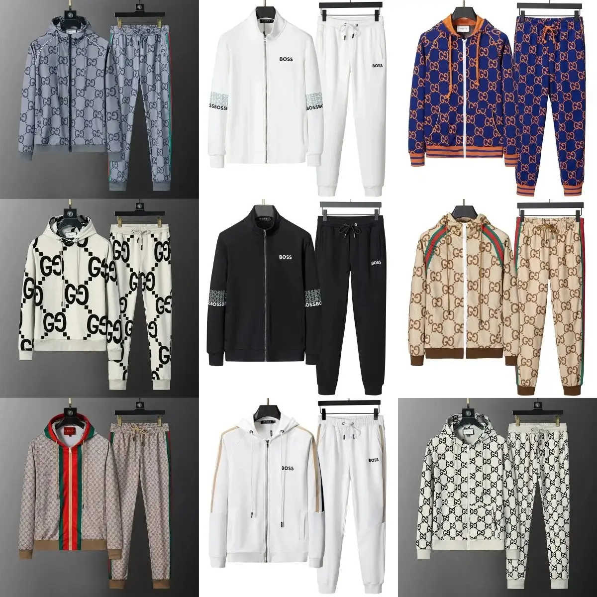 Gucci GG Supreme Tracksuit / Hugo Boss Tracksuit [9 Styles]