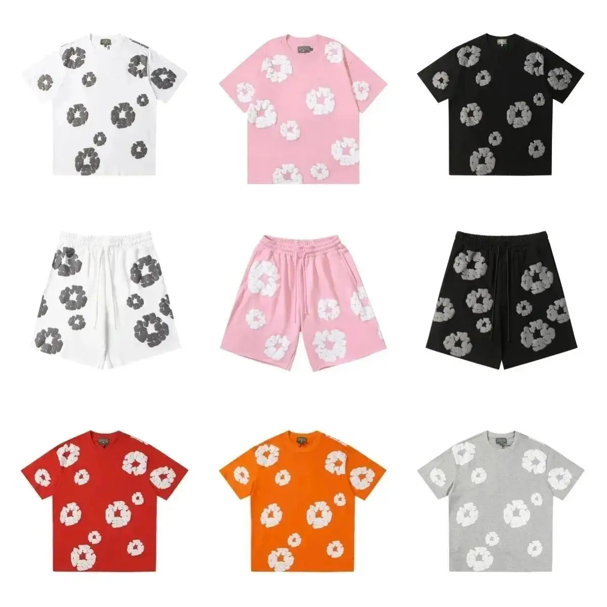Denim Tears Flower Print T-Shirt/Shorts Set [24 styles]