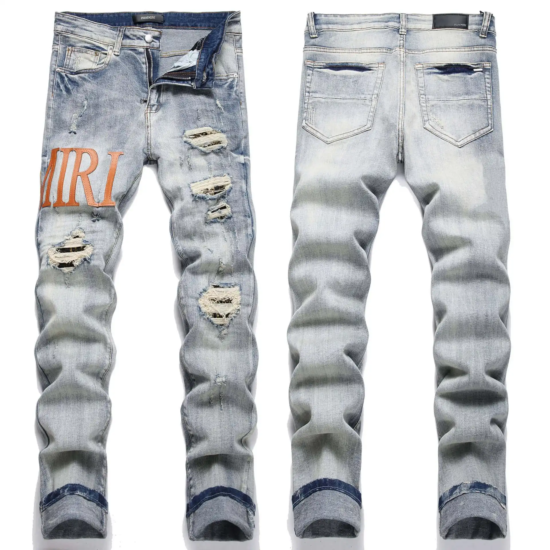 Amiri Angel Print Distressed Jeans — foto 5 de 6