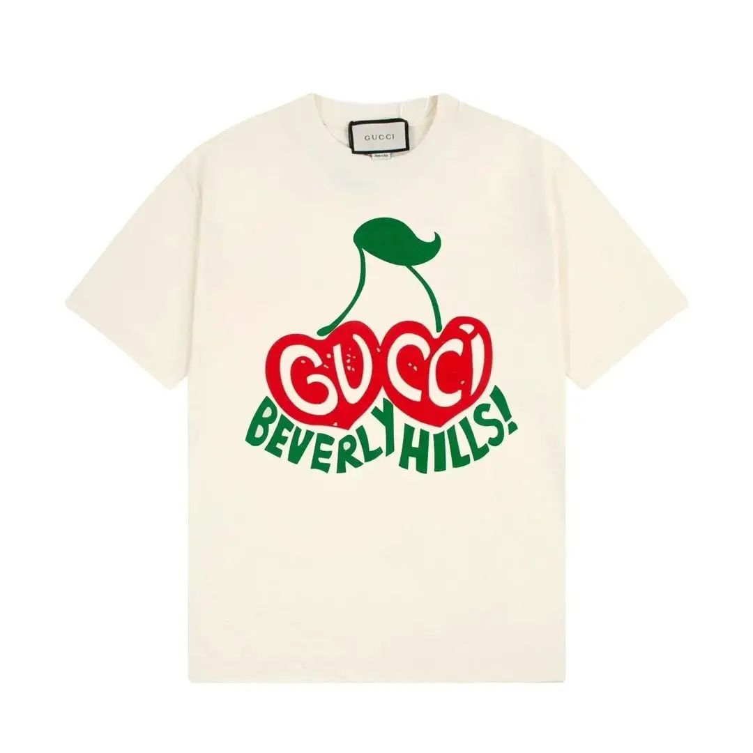 Gucci Leopard Print T-Shirt for Men - White Cotton Tee — foto 4 de 6