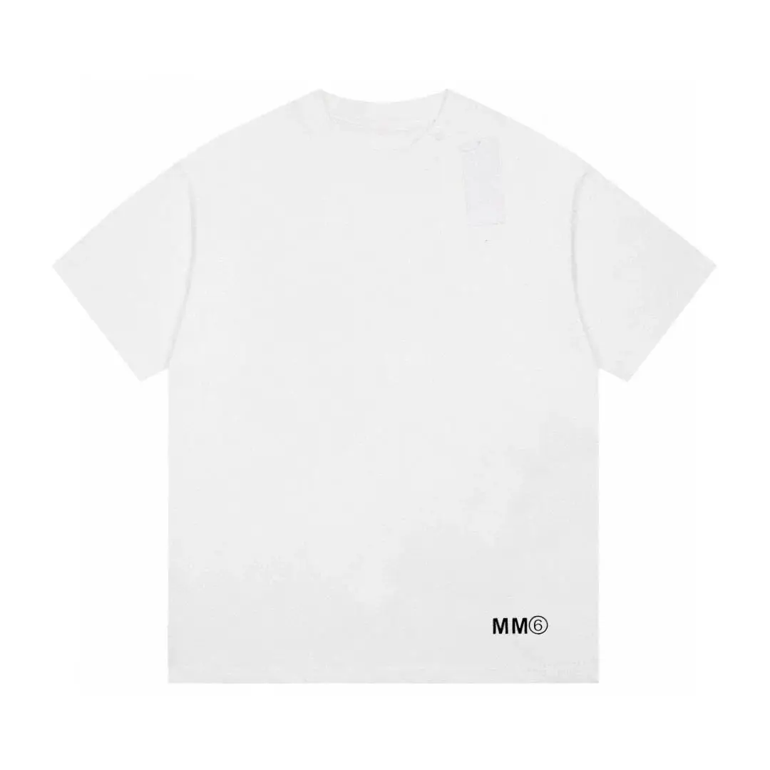 MM6 Maison Margiela White T-Shirt with Logo Print - Women's Fashion