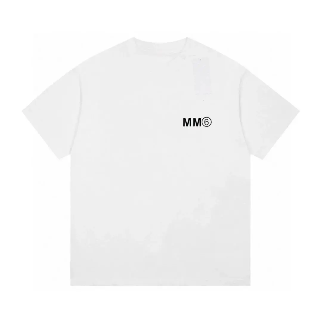 MM6 Maison Margiela White T-Shirt with Logo Print - Women's Fashion — foto 4 de 6