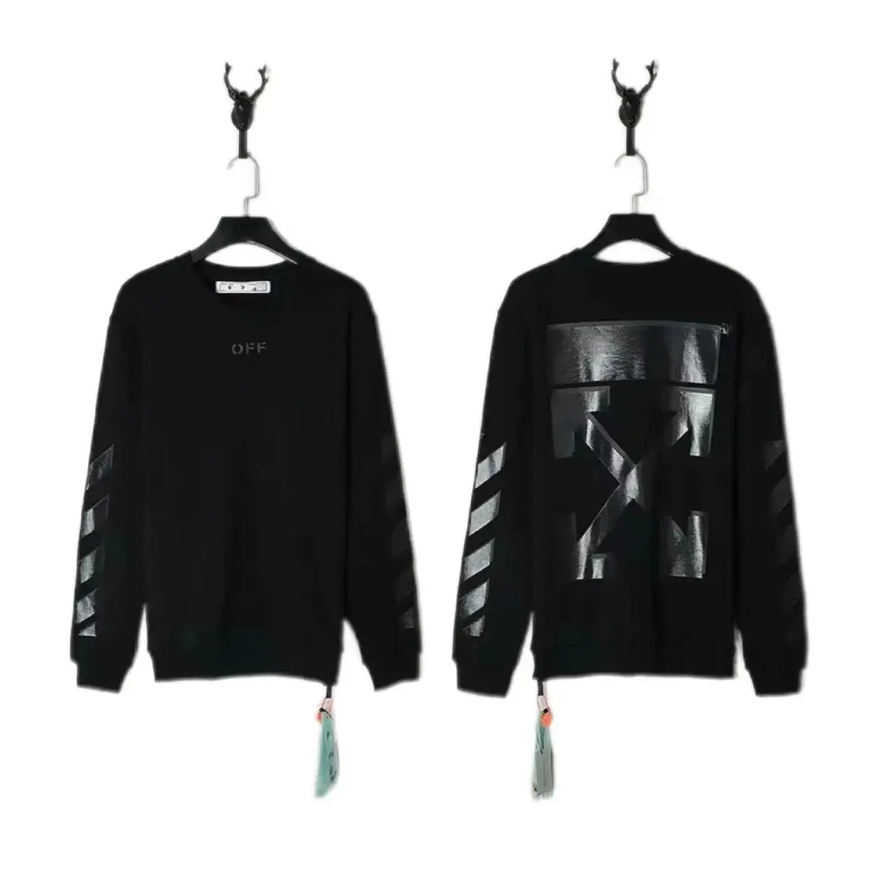 Off-White Men's Graphic Print Sweatshirt Black — foto 5 de 6