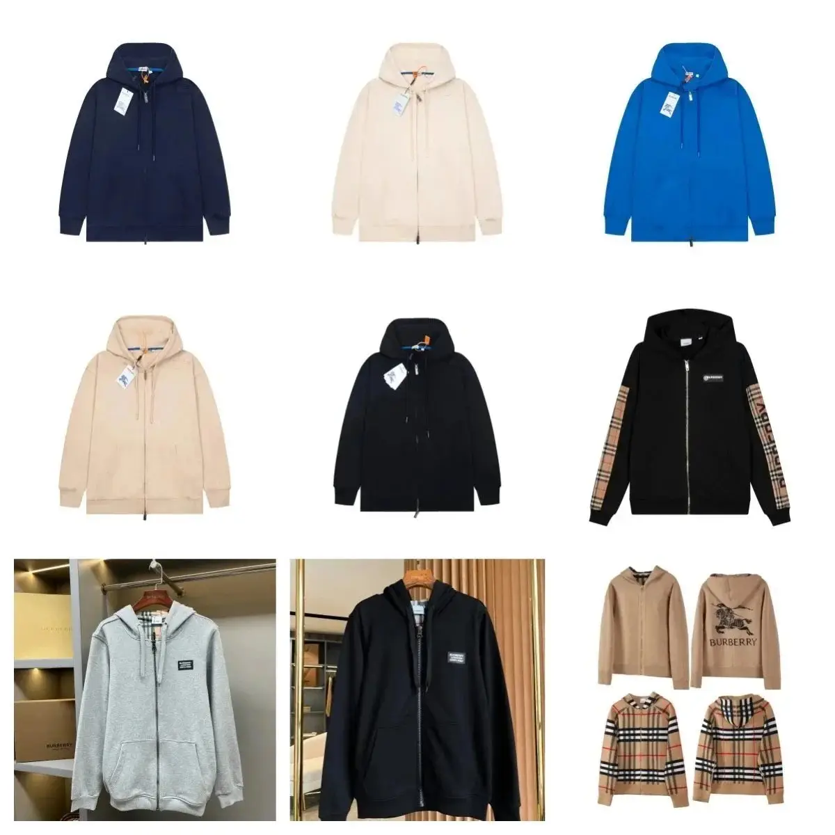 Burberry Check Print Hoodie [12 styles]