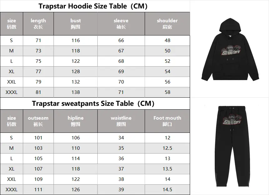 TRAPSTAR Shooters Hoodie & Pants Set #TRAPSTAR W2C #Hoodie W2C — foto 3 de 6