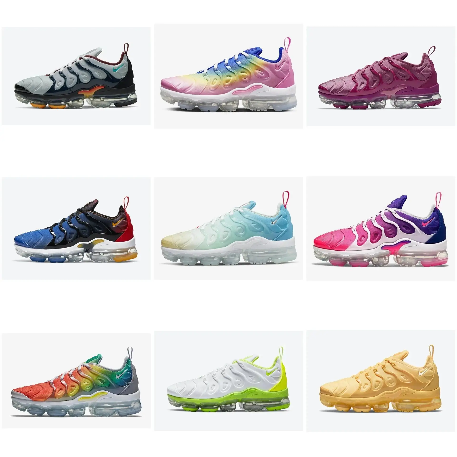 Nike Air VaporMax Plus Running Shoes [Rainbow Fashion Colors]