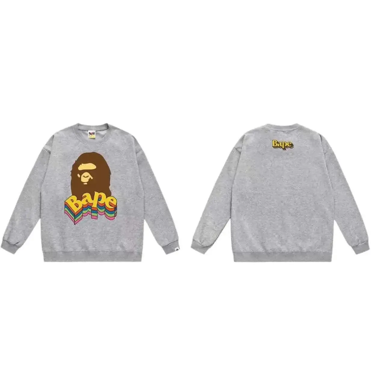 A Bathing Ape BAPE Rainbow Logo Crewneck Sweatshirt - Black — foto 4 de 6