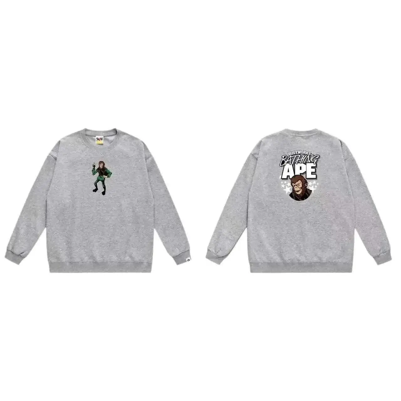 A Bathing Ape BAPE Rainbow Logo Crewneck Sweatshirt - Black — foto 6 de 6