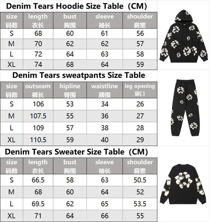 DENIM TEARS Floral Print Hoodie [35 styles] — foto 2 de 6
