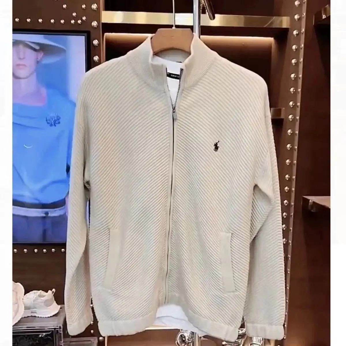 Polo Ralph Lauren Cable Knit Zip-Up Sweater [Loose Fit] — foto 3 de 6