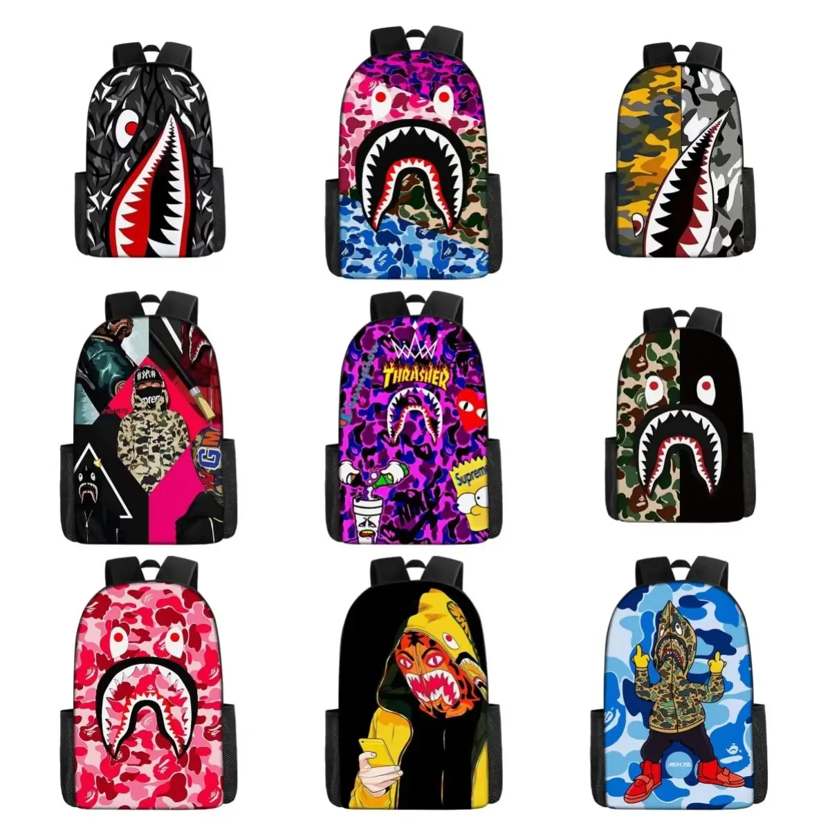 A Bathing Ape Backpacks [23 styles]